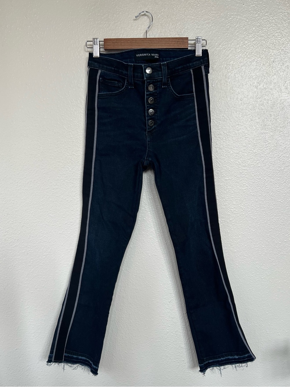 Veronica Beard Cropped Baby Boot-Cut Jeans size 26